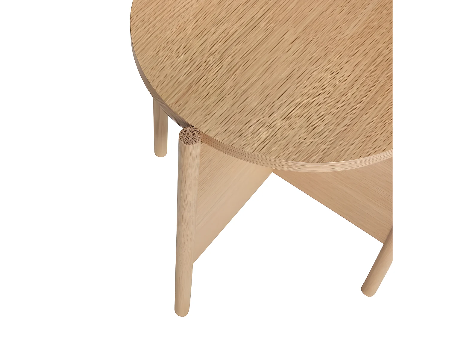 Table d'appoint ronde en bois HAZELA