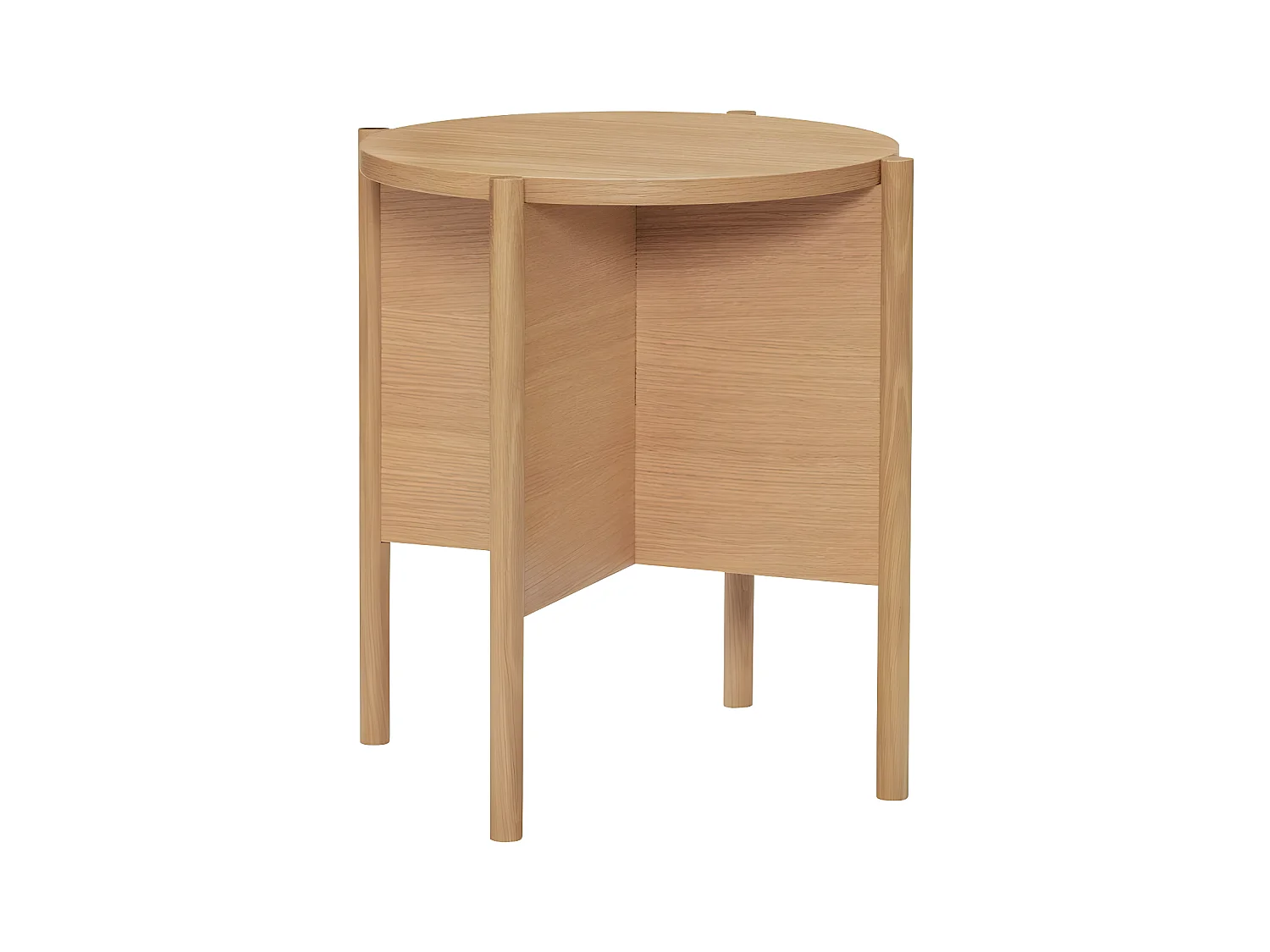 Table d'appoint ronde en bois HAZELA