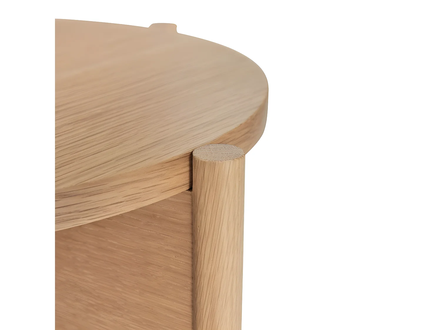 Table d'appoint ronde en bois HAZELA