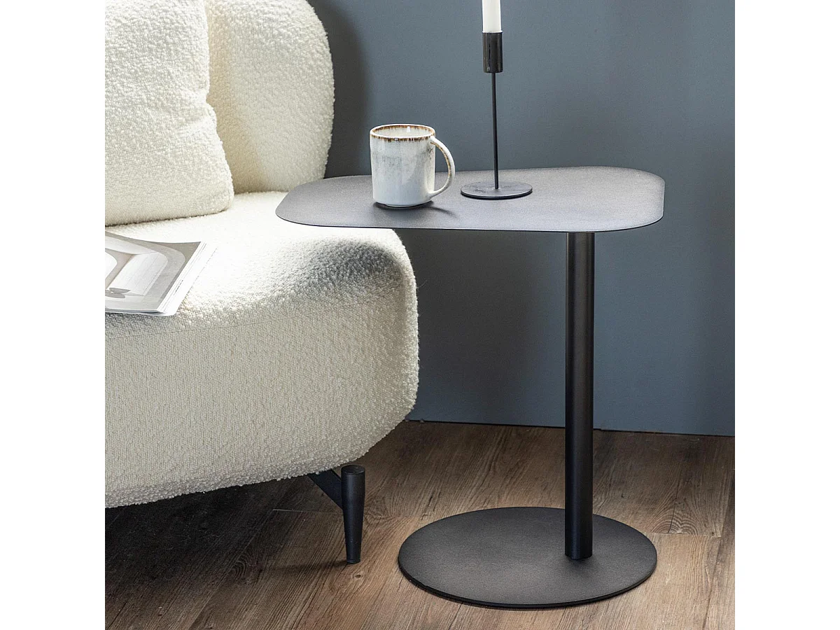 Table d'Appoint Design "San Jose" 50cm Noir