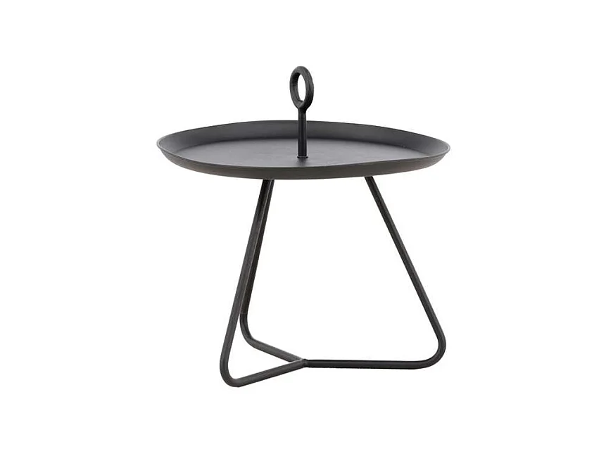 Pamplona tuintafel bijzettafel Ø40 zwart.