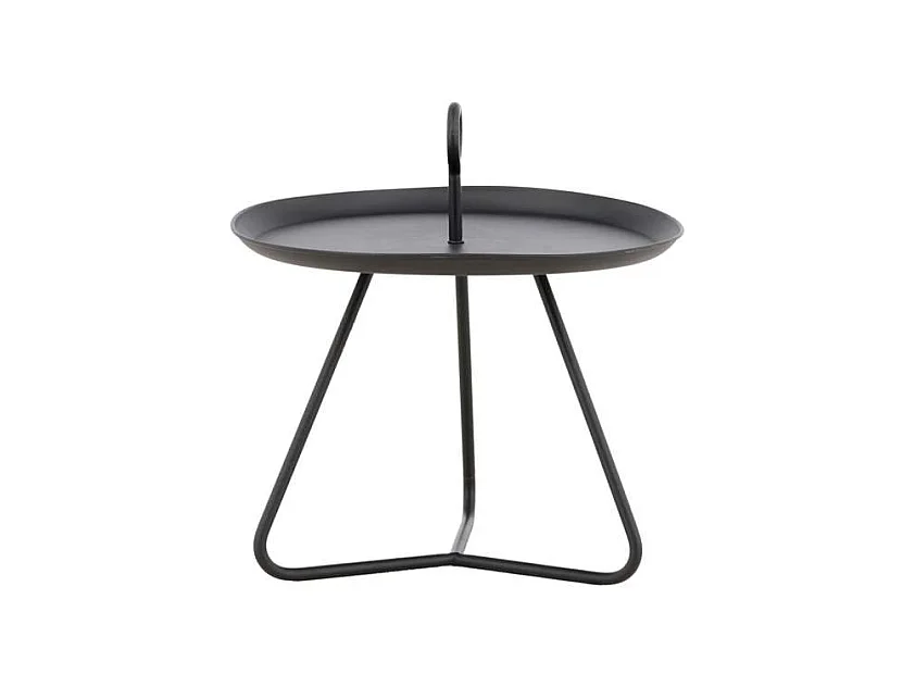 Pamplona tuintafel bijzettafel Ø40 zwart.