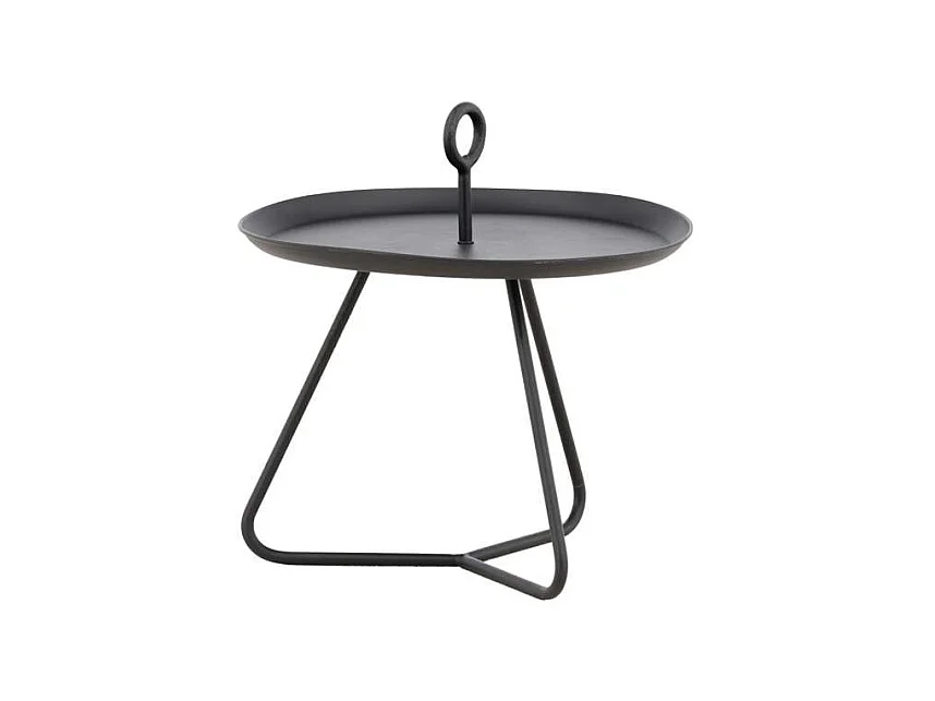 Pamplona tuintafel bijzettafel Ø40 zwart.