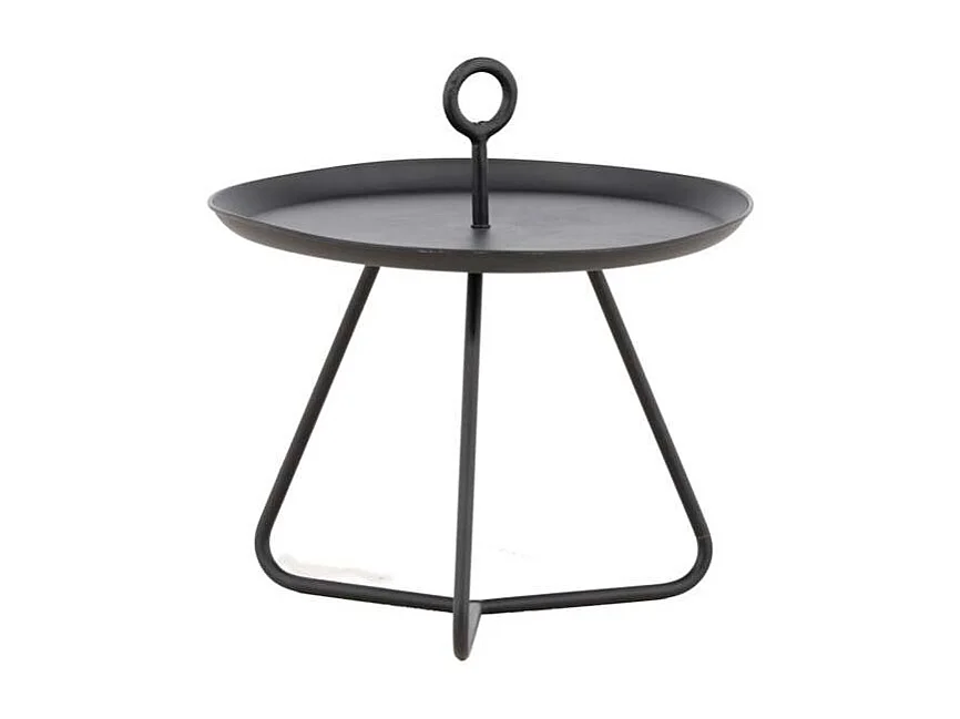 Pamplona tuintafel bijzettafel Ø40 zwart.