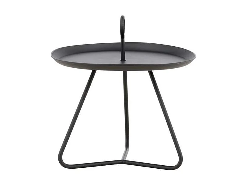 Table d'Appoint de Jardin "Pamplona" 40cm Noir