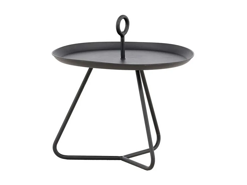 Table d'Appoint de Jardin "Pamplona" 40cm Noir