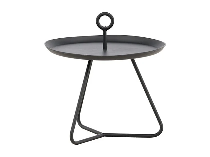 Table d'Appoint de Jardin "Pamplona" 40cm Noir