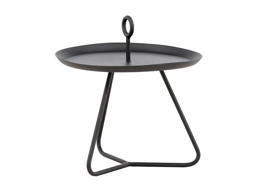 Table d'Appoint de Jardin "Pamplona" 40cm Noir