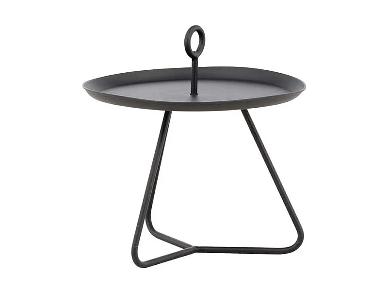Table d'Appoint de Jardin "Pamplona" 40cm Noir