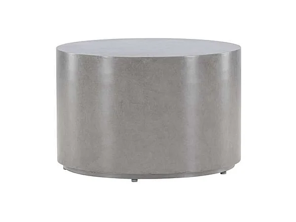 Mesa auxiliar de jardín Lisboa Ø60 gris.