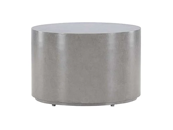 Mesa auxiliar de jardín Lisboa Ø60 gris.