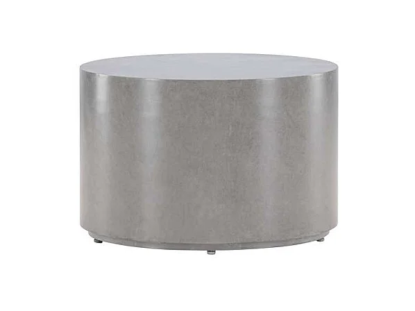 Mesa auxiliar de jardín Lisboa Ø60 gris.