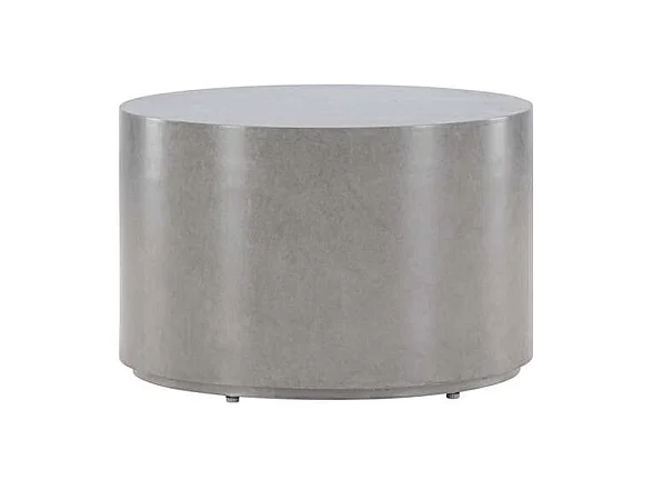 Mesa auxiliar de jardín Lisboa Ø60 gris.