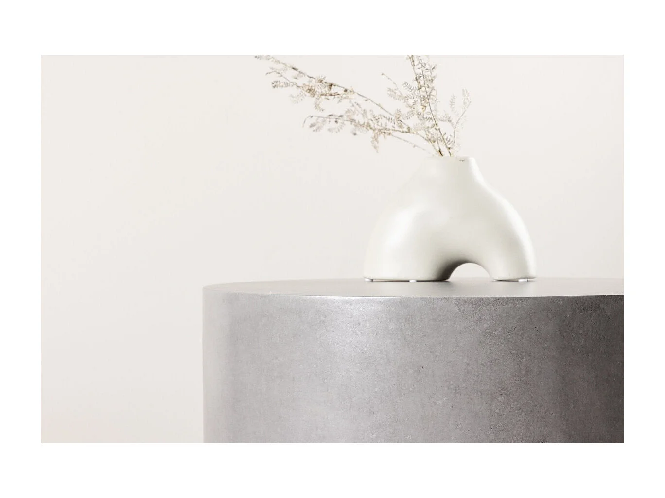 Table d'Appoint de Jardin "Lissabon" 60cm Gris