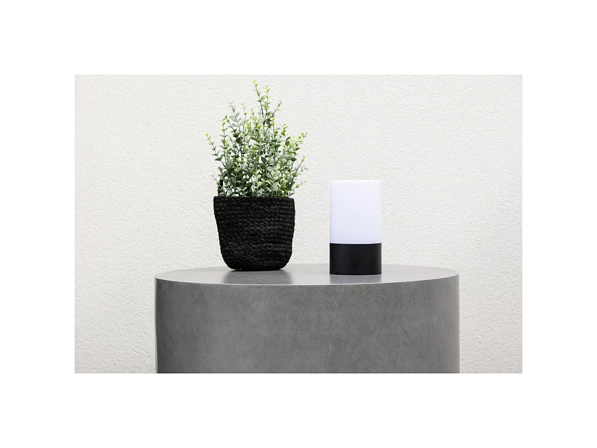 Table d'Appoint de Jardin Ronde "Lissabon" 60cm Gris