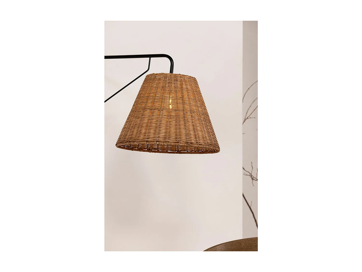 Applique Murale Déco en Rotin "Stala" 53cm Naturel