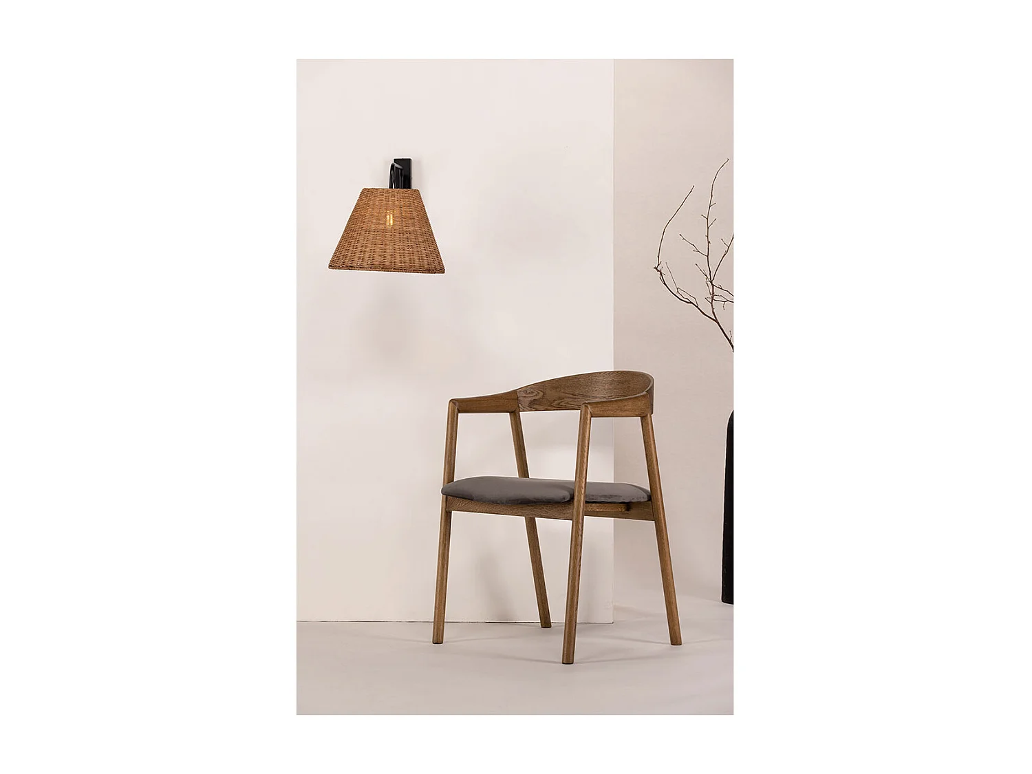 Stala verlichting wandlamp 33x53x32cm naturel.