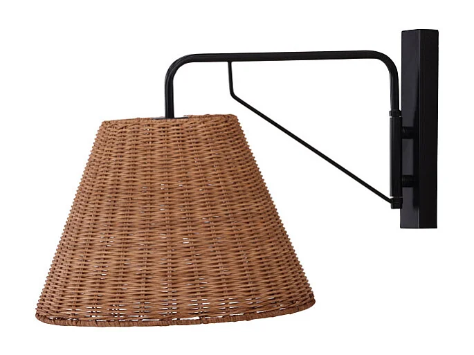 Applique Murale Déco en Rotin "Stala" 53cm Naturel