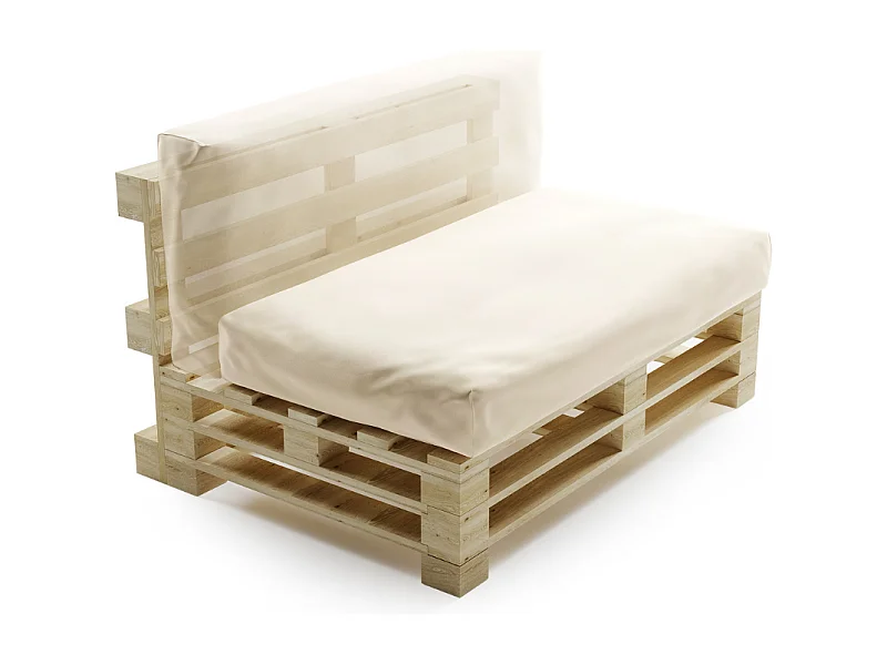 Beige palletkussens polyester BANANAIR 120x60 cm