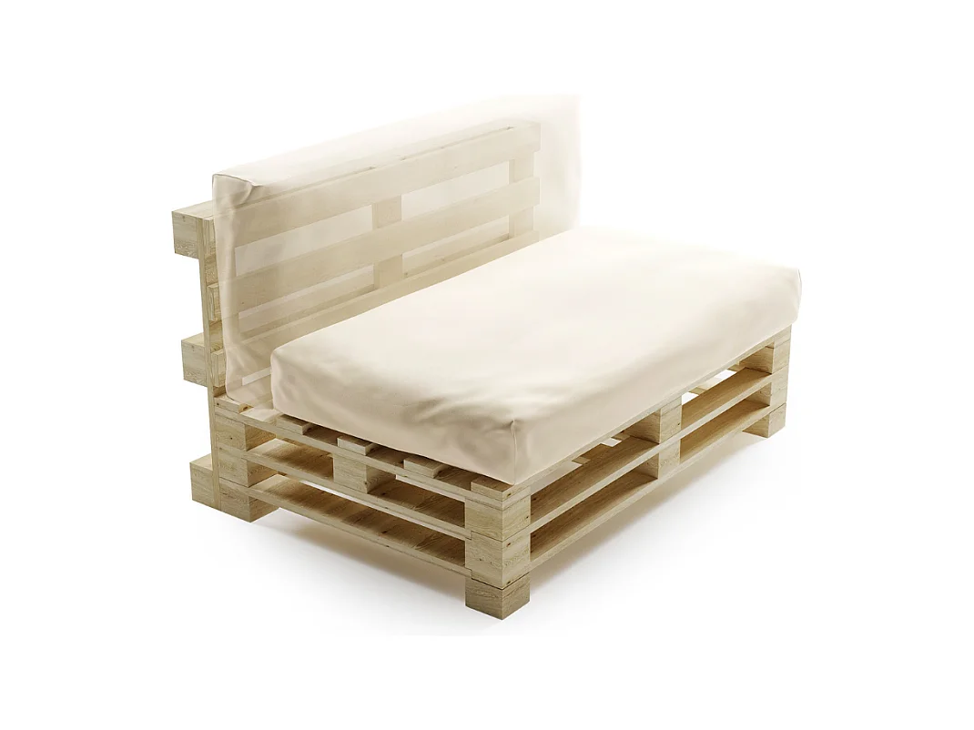Beige palletkussens polyester BANANAIR 120x60 cm