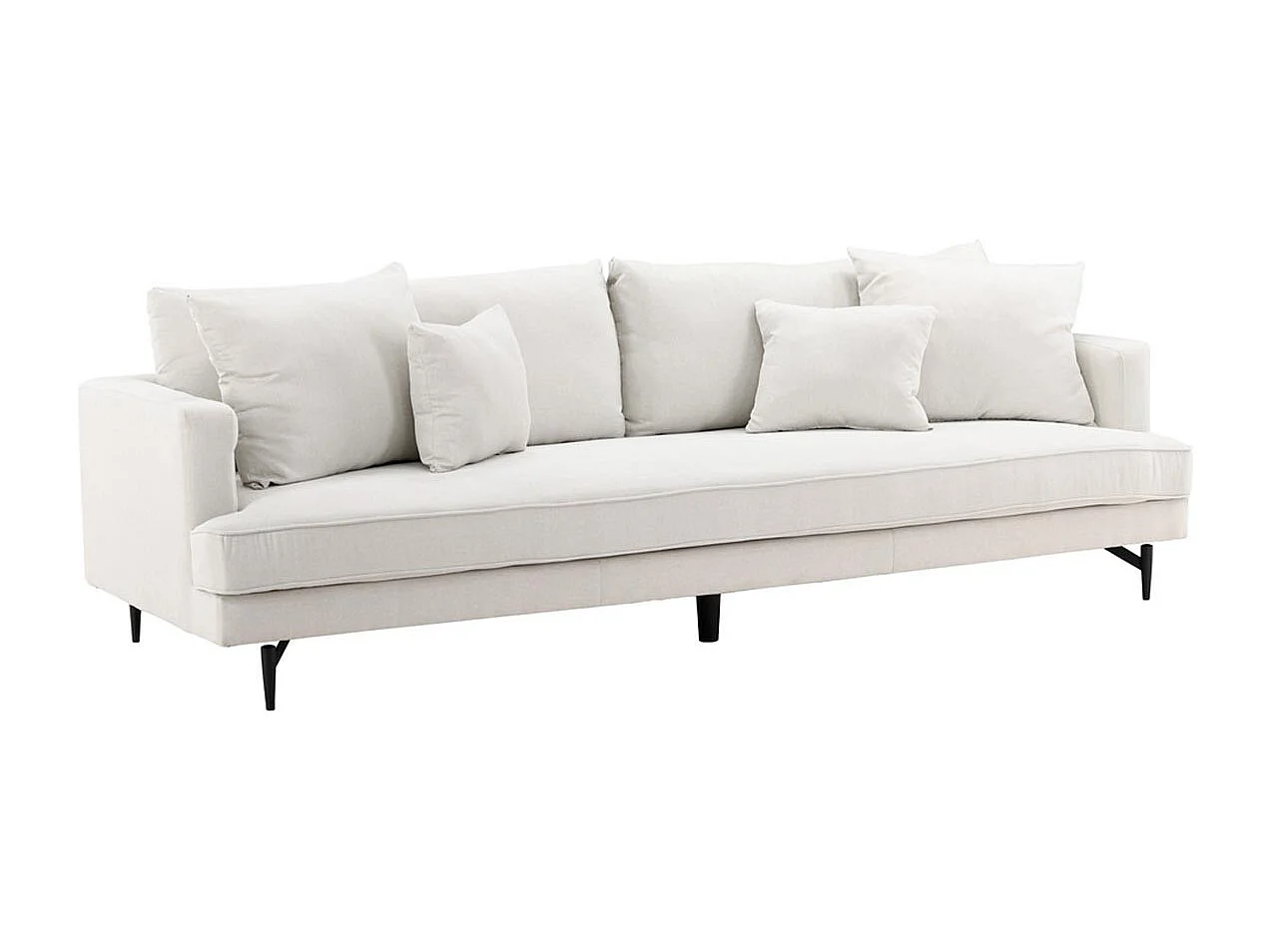 Canapé 3 Places en Tissu "Sofia" 260cm Beige