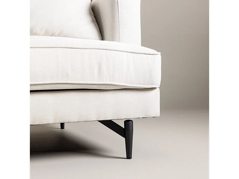 Canapé 3 Places en Tissu "Sofia" 260cm Beige