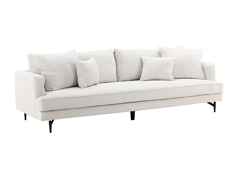 Canapé 3 Places en Tissu "Sofia" 260cm Beige