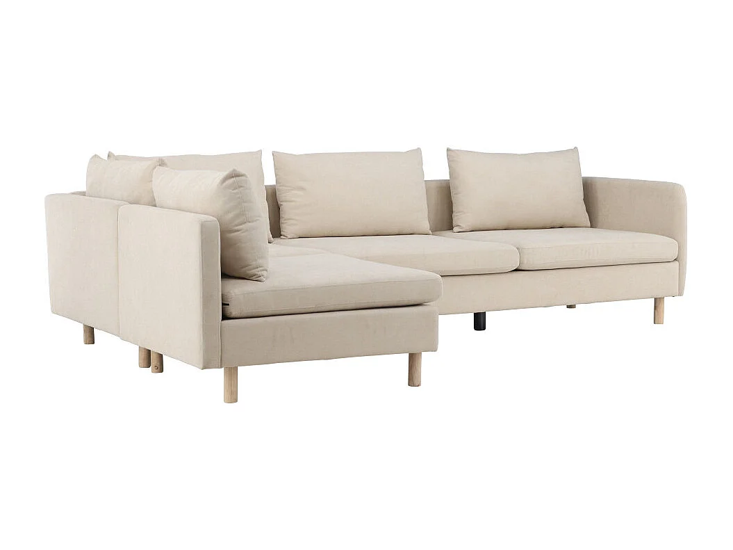 Canapé d'Angle Gauche "Zero" 295cm Beige