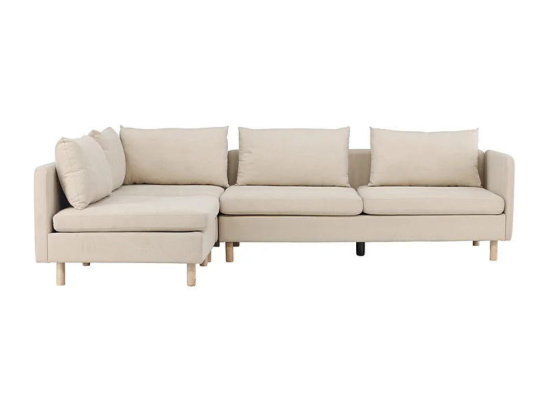 Canapé d'Angle Gauche "Zero" 295cm Beige