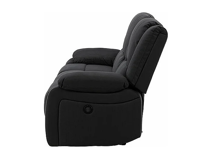 Singapore Sofa 3-Sitzer Sessel schwarz.
