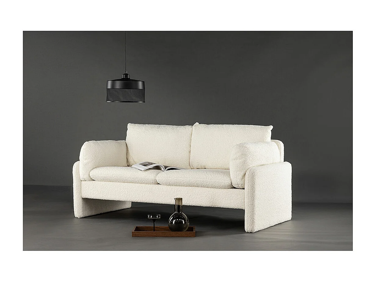 Vindel Sofa 2-Sitzer Teddy weiß.