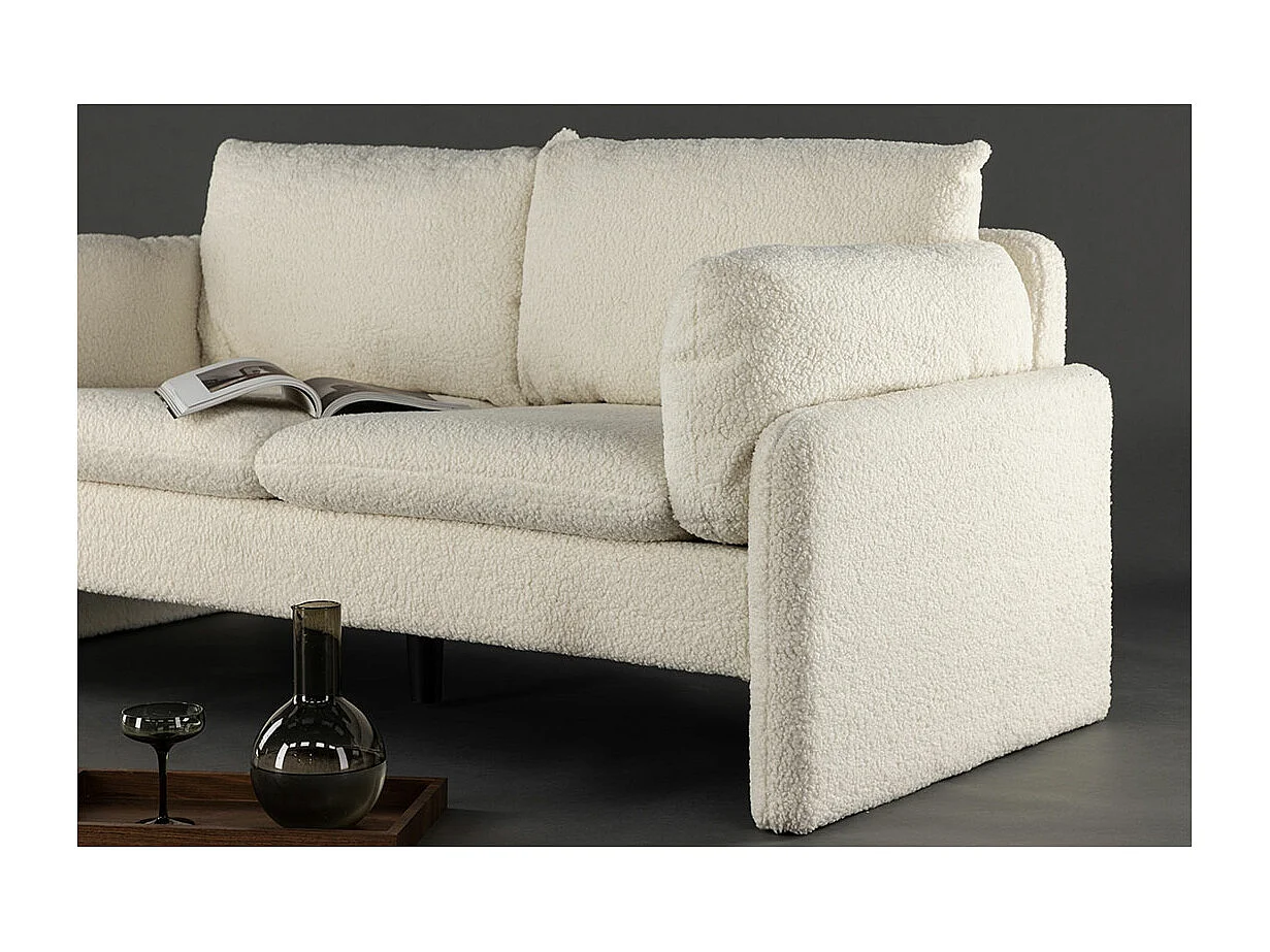 Vindel Sofa 2-Sitzer Teddy weiß.
