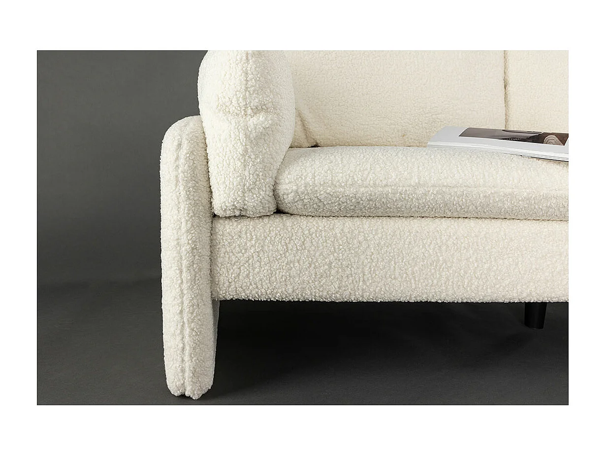 Vindel Sofa 2-Sitzer Teddy weiß.