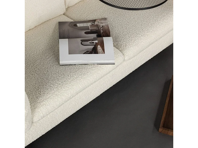 Vindel Sofa 2-Sitzer Teddy weiß.