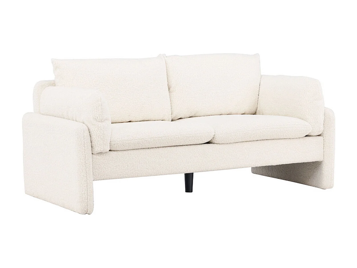 Vindel bank 2-zits teddy wit.