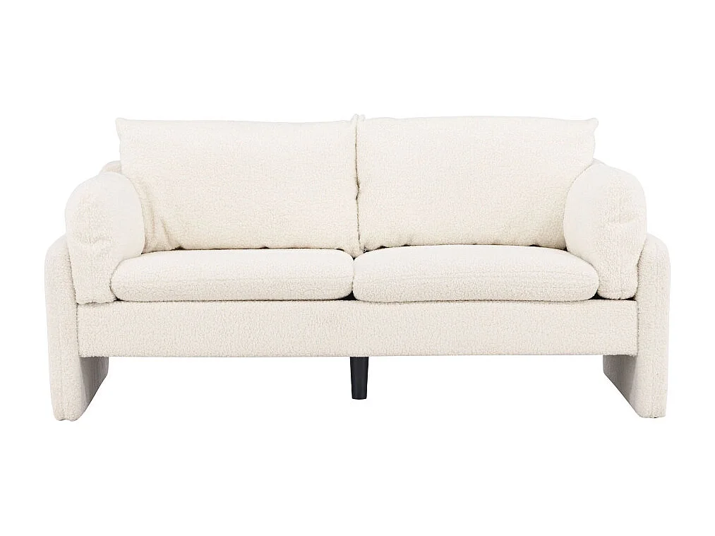 Vindel bank 2-zits teddy wit.