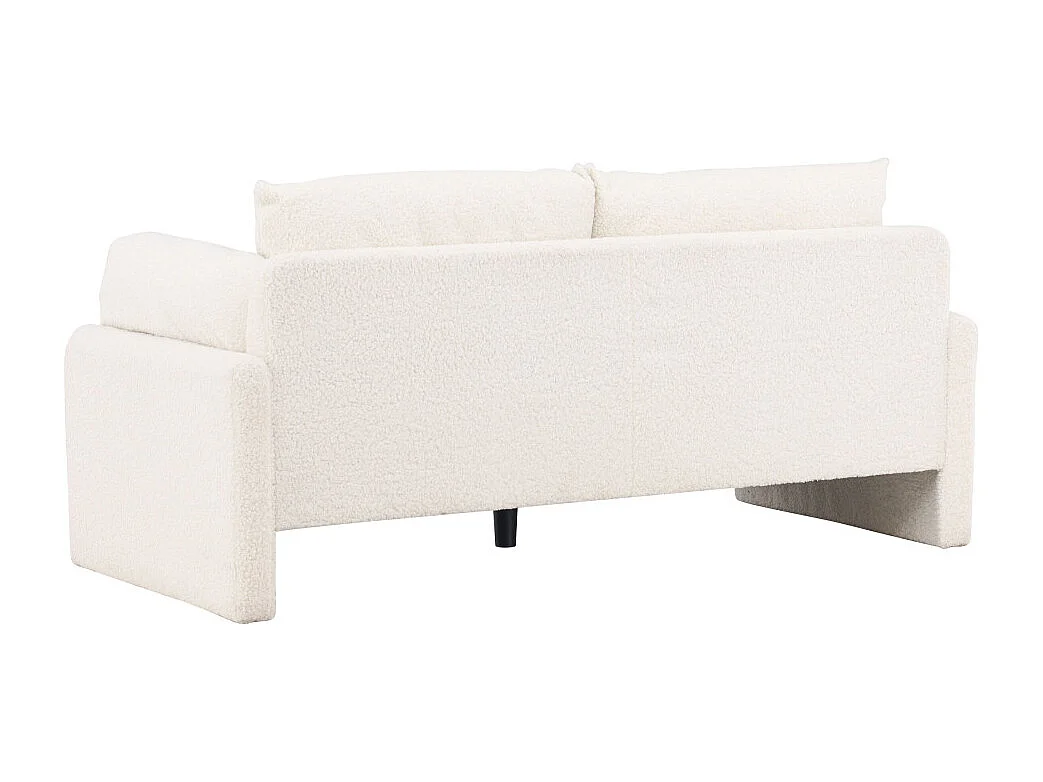 Vindel bank 2-zits teddy wit.