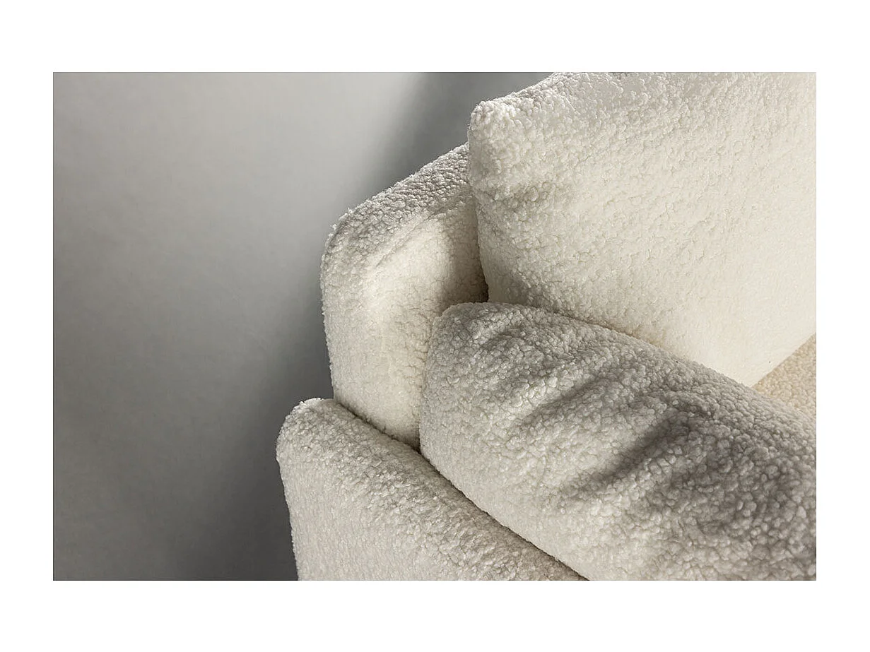 Vindel bank 2-zits teddy wit.