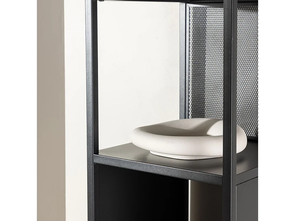 Étagère 5 Niveaux en Métal "Buenos Aires" 185cm Noir