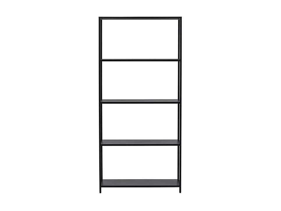 Montevideo wandkast 4 planken zwart.