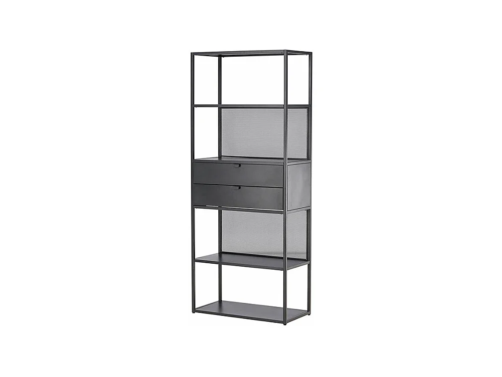 Étagère 4 Niveaux en Métal "Santiago" 185cm Noir
