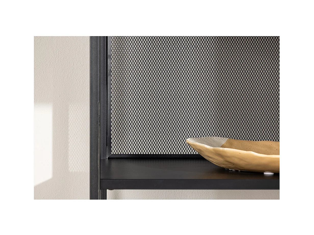 Étagère 4 Niveaux en Métal "Santiago" 185cm Noir