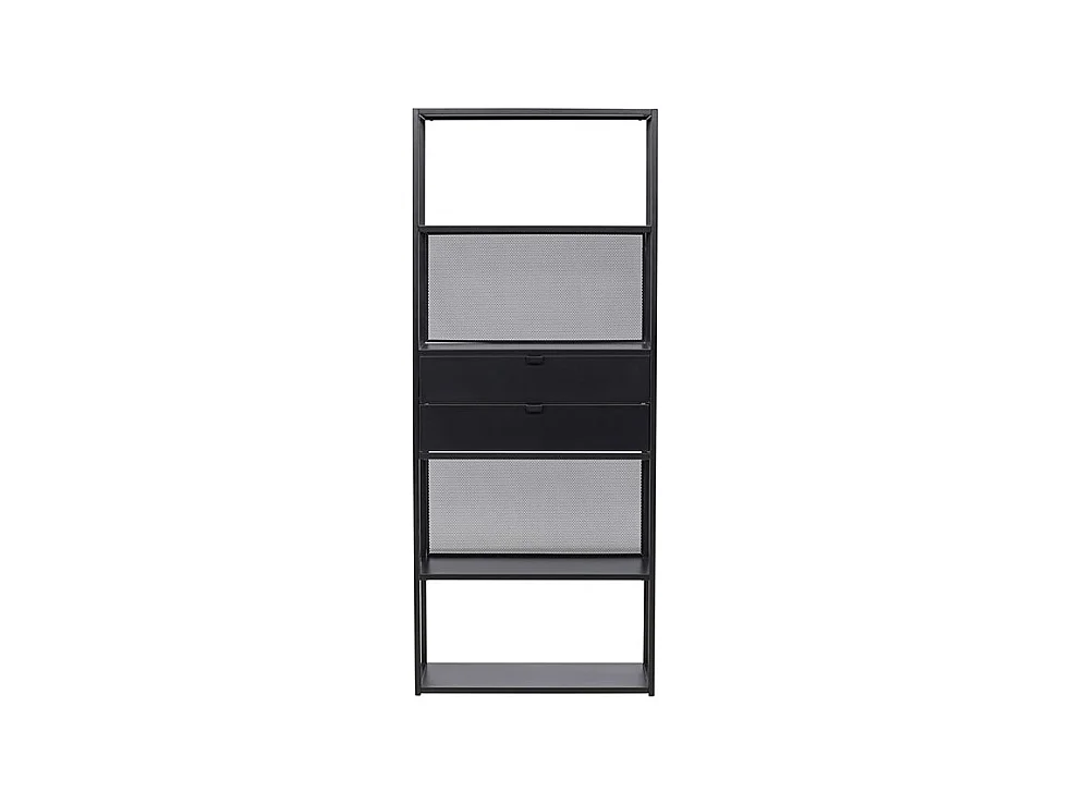 Étagère 4 Niveaux en Métal "Santiago" 185cm Noir