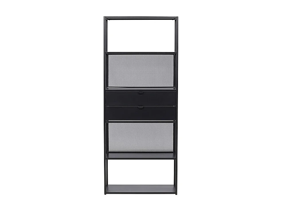 Étagère 4 Niveaux en Métal "Santiago" 185cm Noir