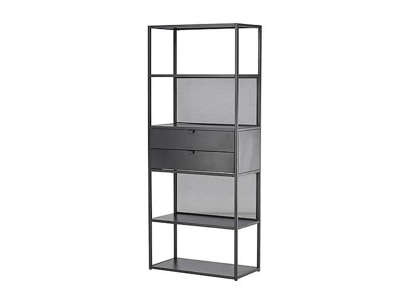 Étagère 4 Niveaux en Métal "Santiago" 185cm Noir