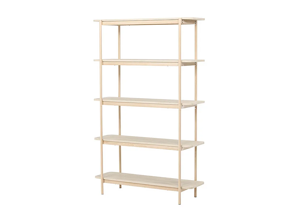Heim wandkast 190 cm 5 planken whitewash.