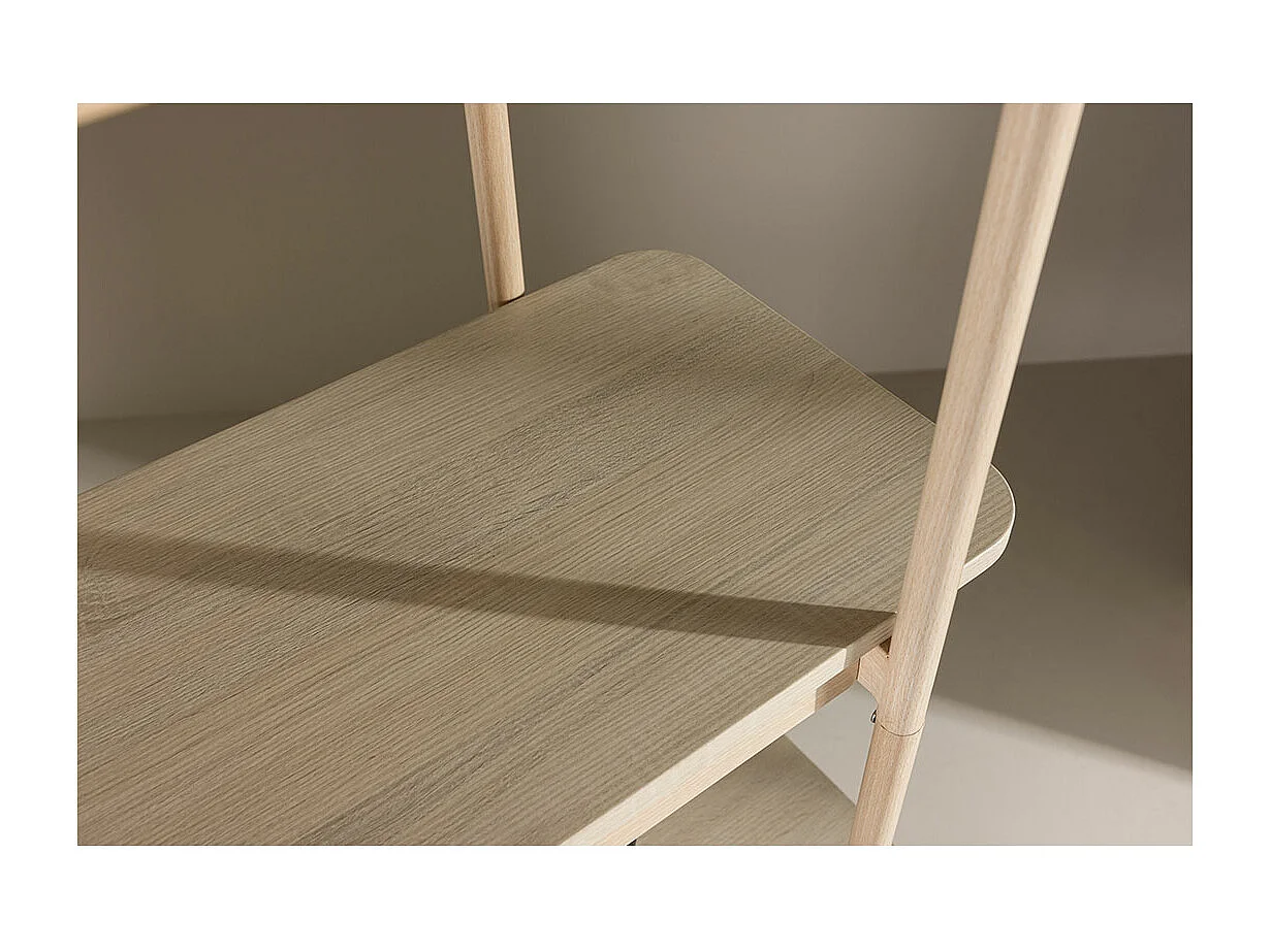 Heim wandkast 190 cm 5 planken whitewash.