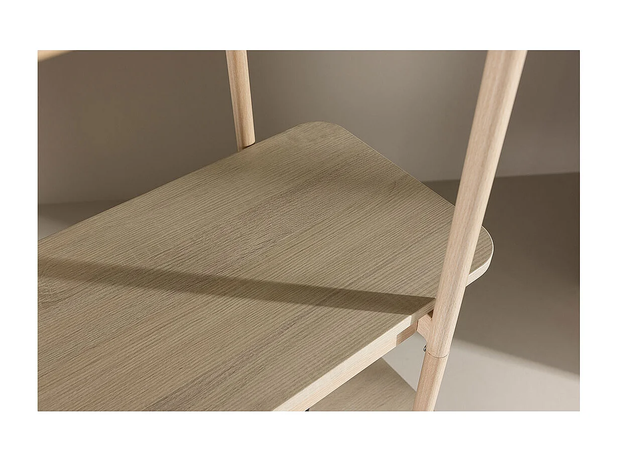Heim wandkast 190 cm 5 planken whitewash.