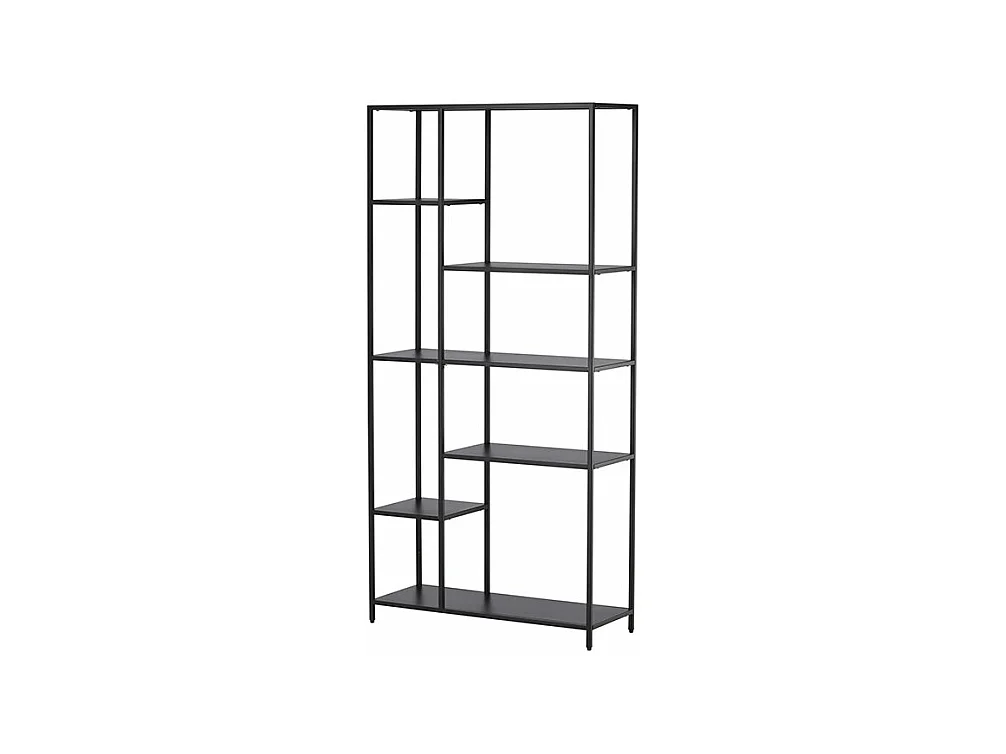 Étagère 6 Niveaux en Métal "El Alto" 164cm Noir