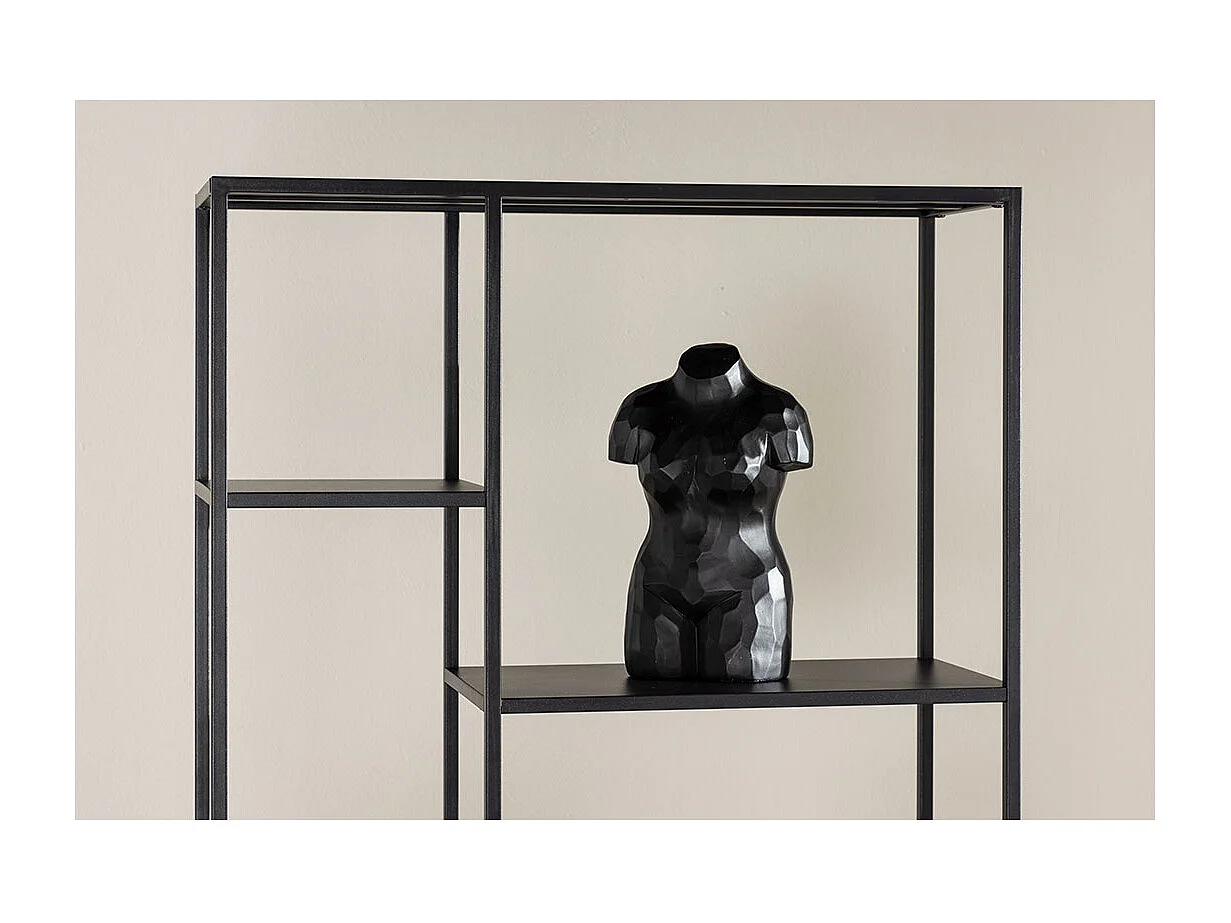 Étagère 6 Niveaux en Métal "El Alto" 164cm Noir